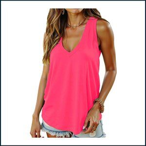 Women's Pink Muscle Tee Neon 🩷✨